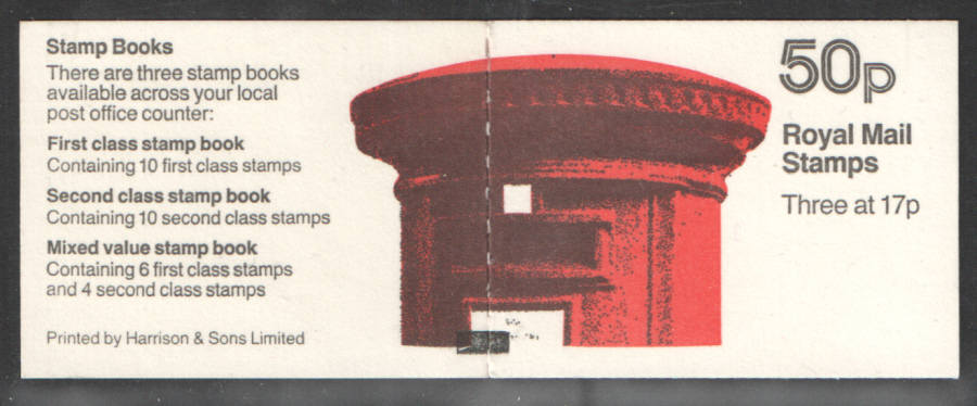 (image for) FB31 / DB9(31) + BMB Perf E1 Pillar Box 50p Folded Booklet - Click Image to Close